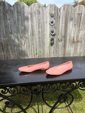 White Mountain Coral Pink Ballet Flats